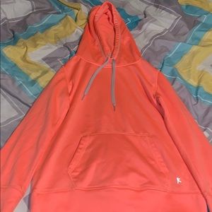 Bright coral hoodie